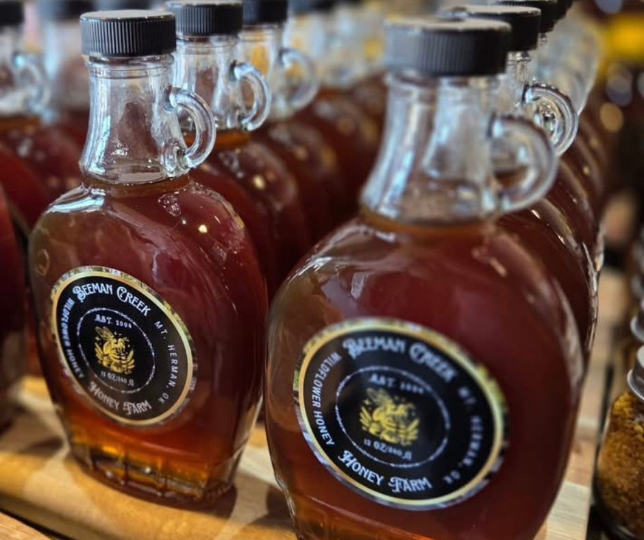 Beeman Creek Wildflower Honey 12oz. Glass Bottle