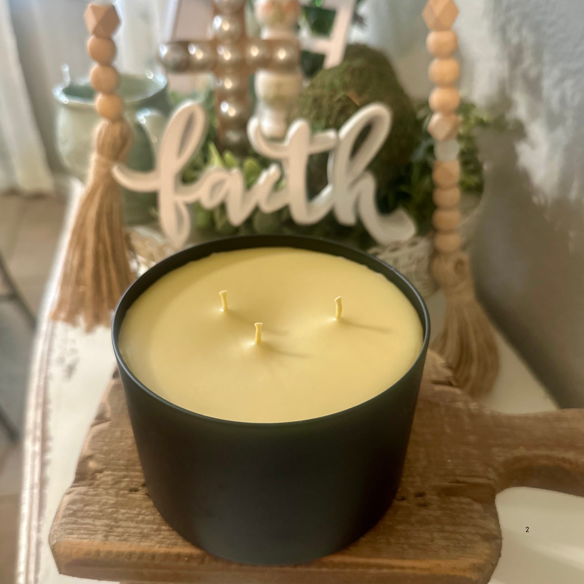Lemongrass Beeswax Candle