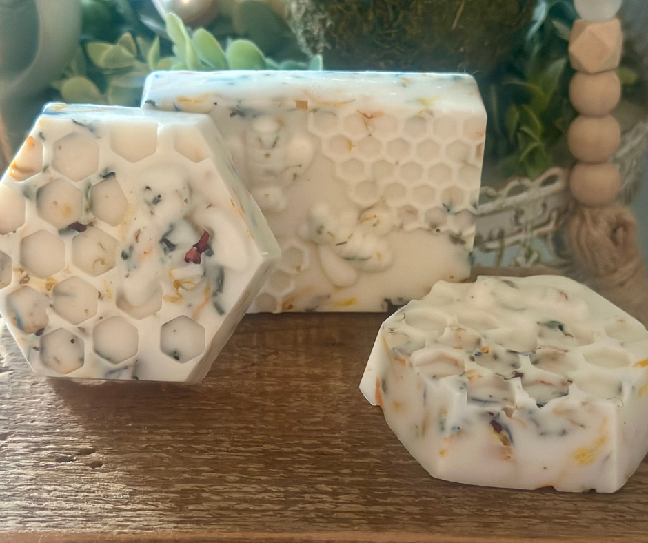 Shea Butter Honey Soap 2oz. Octagon