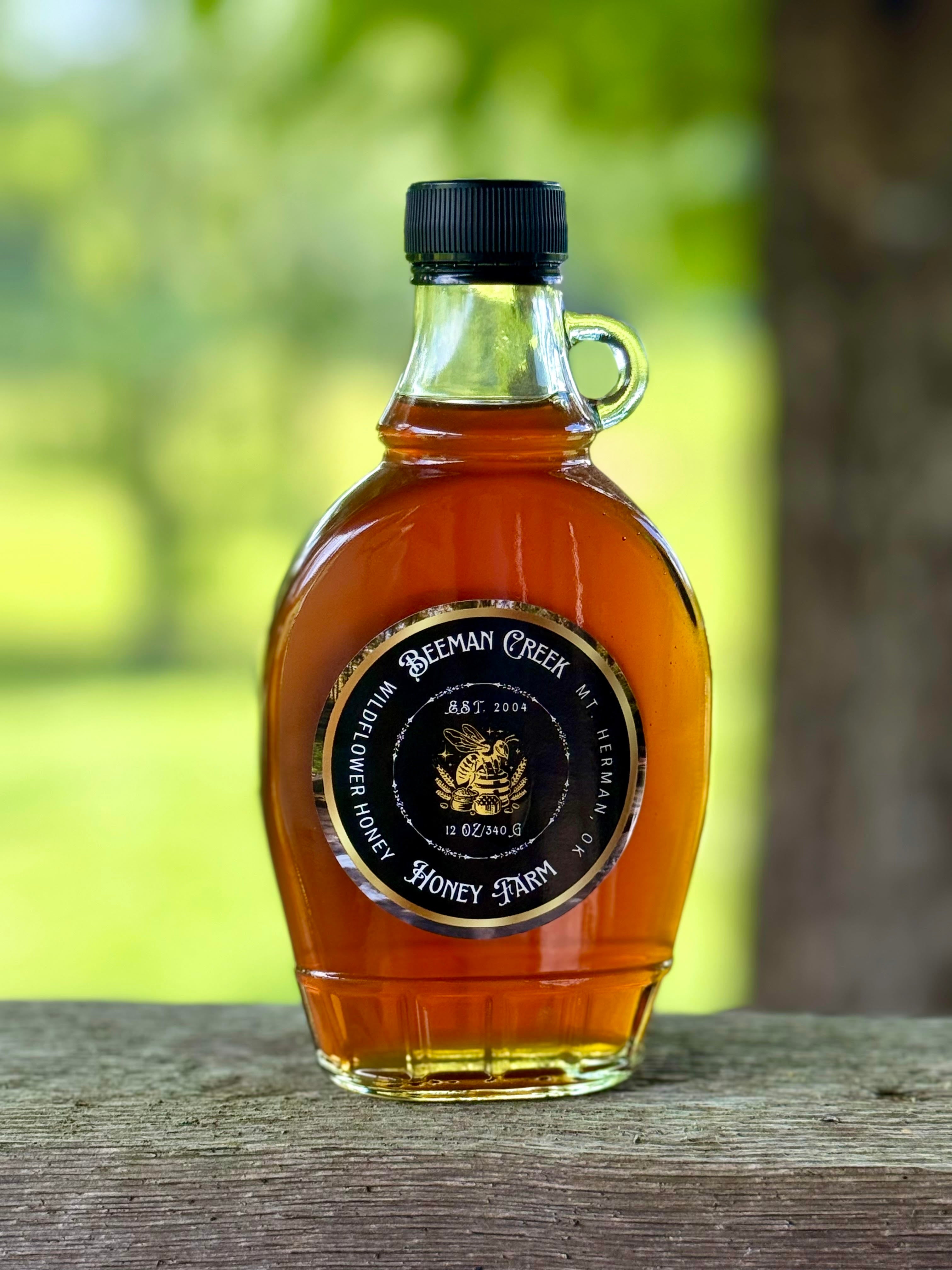 Beeman Creek Wildflower Honey 12oz. Glass Bottle